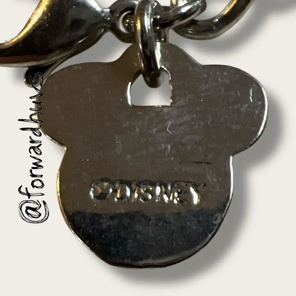 Disney Mickey Mouse Charm Bracelet – Silver Tone – 7”